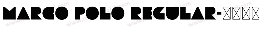 Marco Polo Regular字体转换